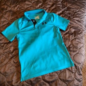 UA Under Armour youth heathers polo size small